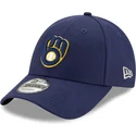 justerbar-marinebla-kurvet-kasket-9forty-the-league-fra-milwaukee-brewers-mlb-fra-new-era