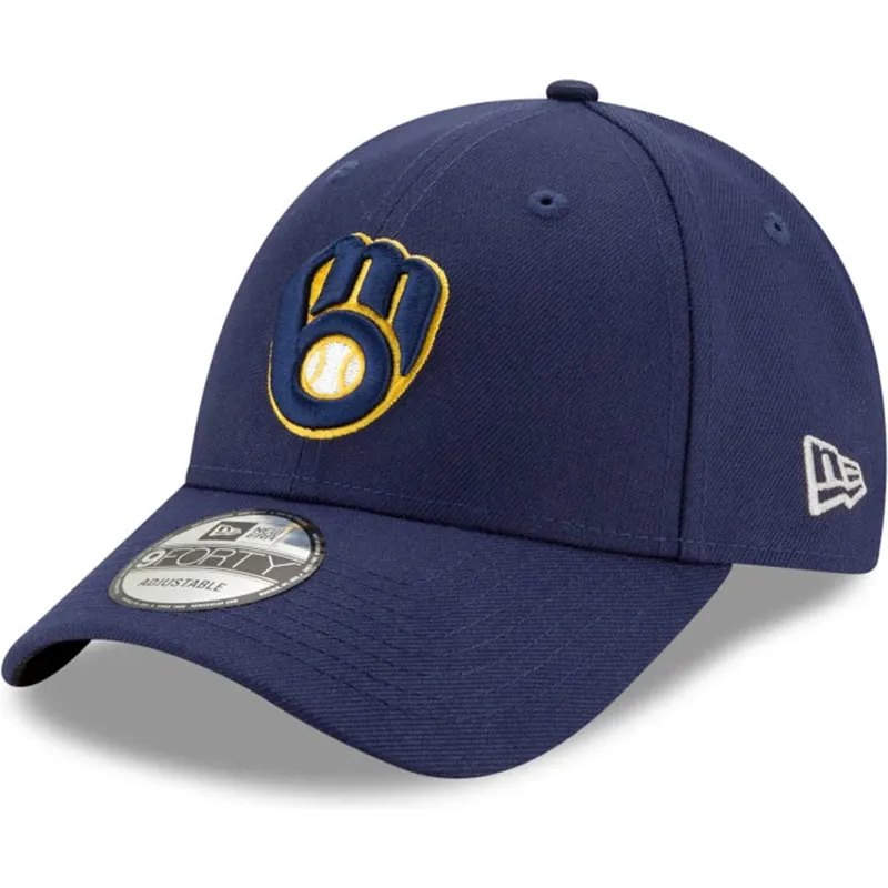 justerbar-morkebla-buet-kasket-9forty-the-league-milwaukee-brewers-mlb-fra-new-era