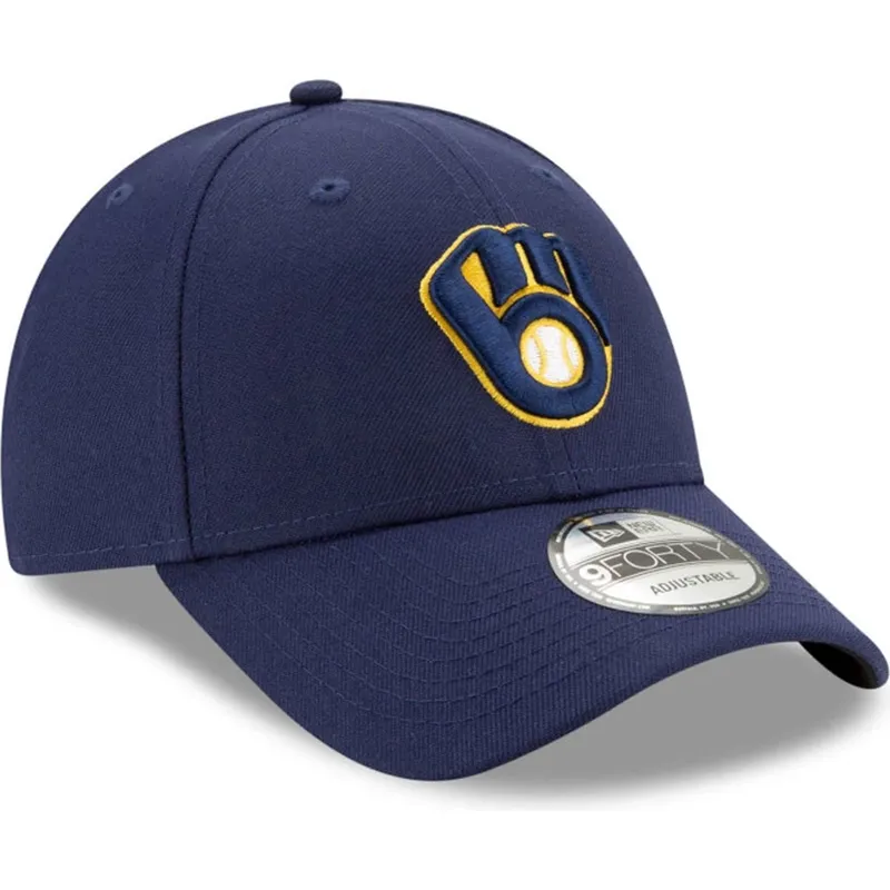new-era-izvita-periferiya-9forty-the-league-milwaukee-brewers-mlb-tmnosinya-reguliruema-shapka