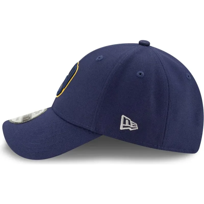 justerbar-marinebla-kurvet-kasket-9forty-the-league-fra-milwaukee-brewers-mlb-fra-new-era