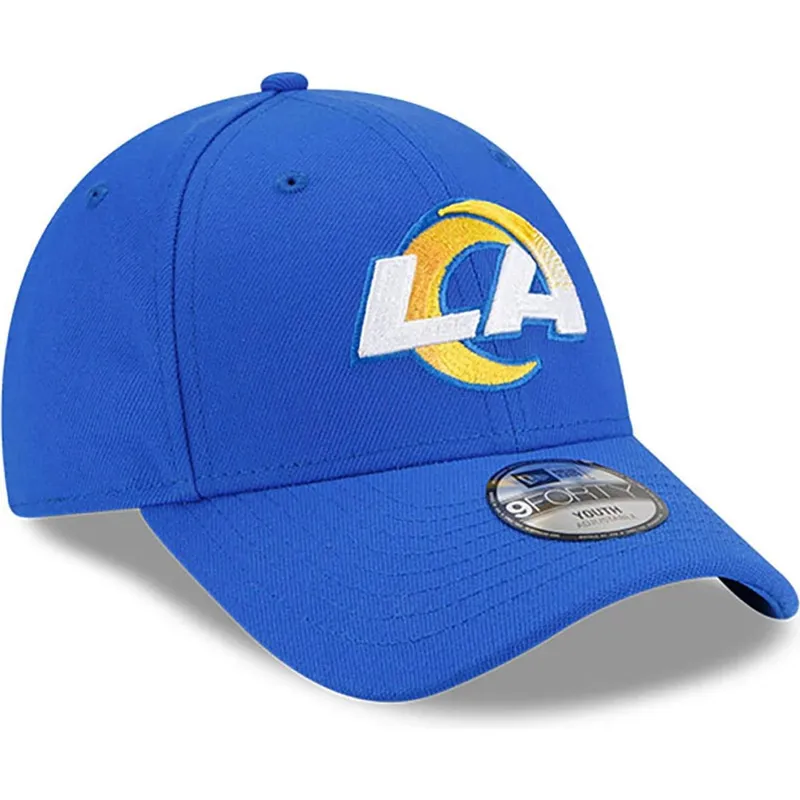 new-era-izvita-periferiya-detska-9forty-the-league-los-angeles-rams-nfl-sinya-reguliruema-shapka