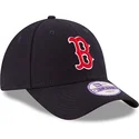 marineblaue-gebogene-verstellbare-kinderkappe-9forty-the-league-der-boston-red-sox-mlb-von-new-era