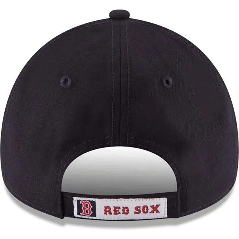 marineblaue-gebogene-verstellbare-kinderkappe-9forty-the-league-der-boston-red-sox-mlb-von-new-era