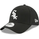shapka-izvita-cherna-reguliruem-za-deca-9forty-the-league-na-chicago-white-sox-mlb-ot-new-era