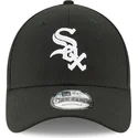 shapka-izvita-cherna-reguliruem-za-deca-9forty-the-league-na-chicago-white-sox-mlb-ot-new-era