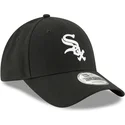 shapka-izvita-cherna-reguliruem-za-deca-9forty-the-league-na-chicago-white-sox-mlb-ot-new-era