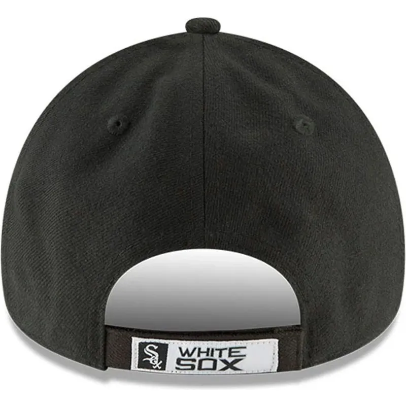 shapka-izvita-cherna-reguliruem-za-deca-9forty-the-league-na-chicago-white-sox-mlb-ot-new-era