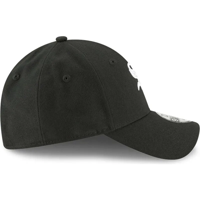 shapka-izvita-cherna-reguliruem-za-deca-9forty-the-league-na-chicago-white-sox-mlb-ot-new-era