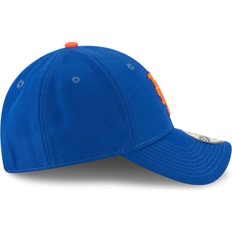 blaue-gebogene-verstellbare-kindercap-9forty-the-league-der-new-york-mets-mlb-von-new-era