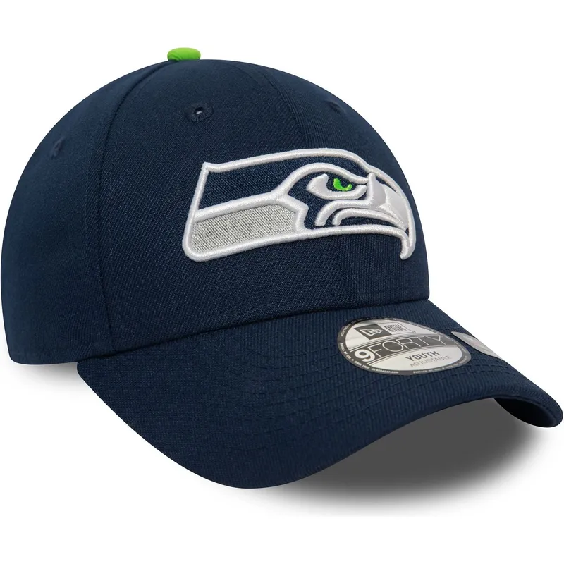 seattle-seahawks-nfl-9forty-the-league-justerbar-morkebla-kasket-til-drenge-fra-new-era