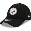 new-era-izvita-periferiya-youth-9forty-the-league-pittsburgh-steelers-nfl-cherna-reguliruema-shapka