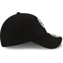shapka-izvita-cherna-reguliruem-za-deca-9forty-the-league-na-pittsburgh-steelers-nfl-ot-new-era