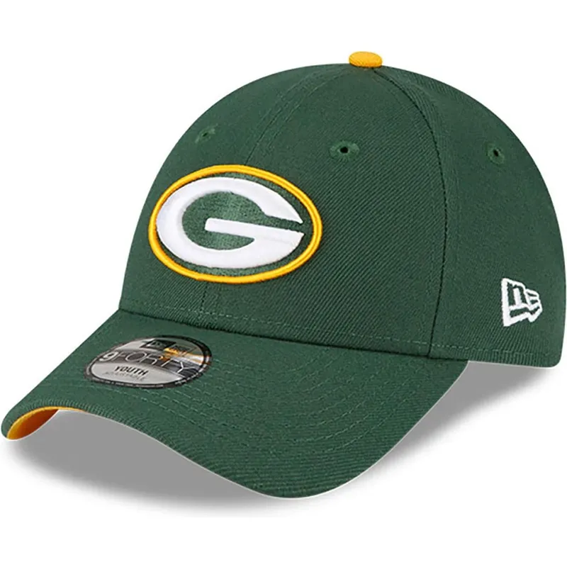 shapka-izvita-zelena-reguliruem-za-deca-9forty-the-league-na-green-bay-packers-nfl-ot-new-era