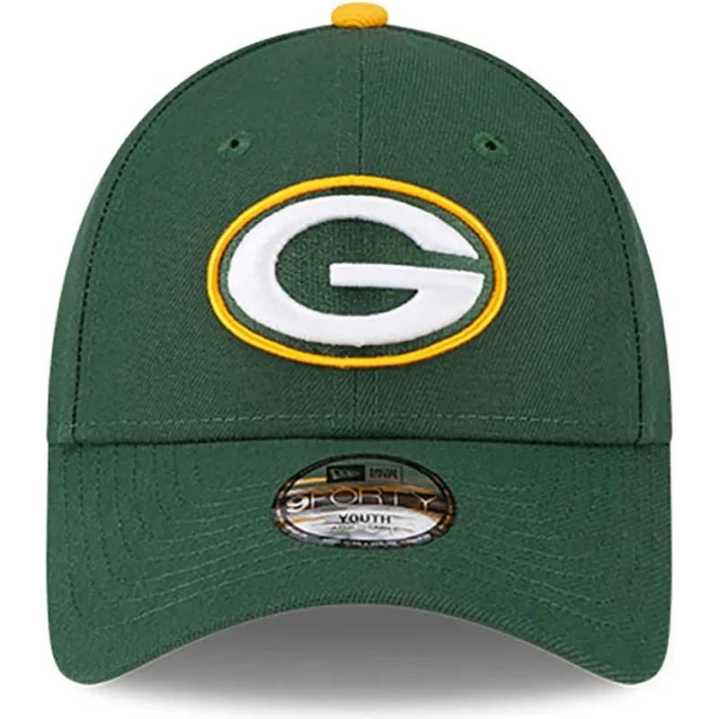 gron-justerbar-buet-kasket-til-born-9forty-the-league-fra-green-bay-packers-nfl-fra-new-era