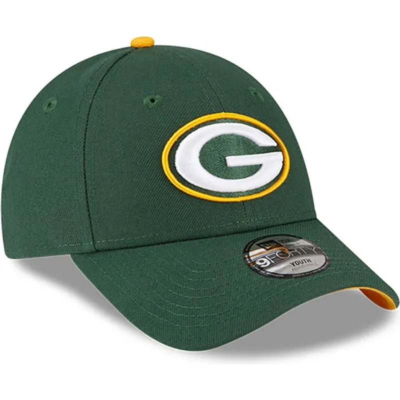 shapka-izvita-zelena-reguliruem-za-deca-9forty-the-league-na-green-bay-packers-nfl-ot-new-era