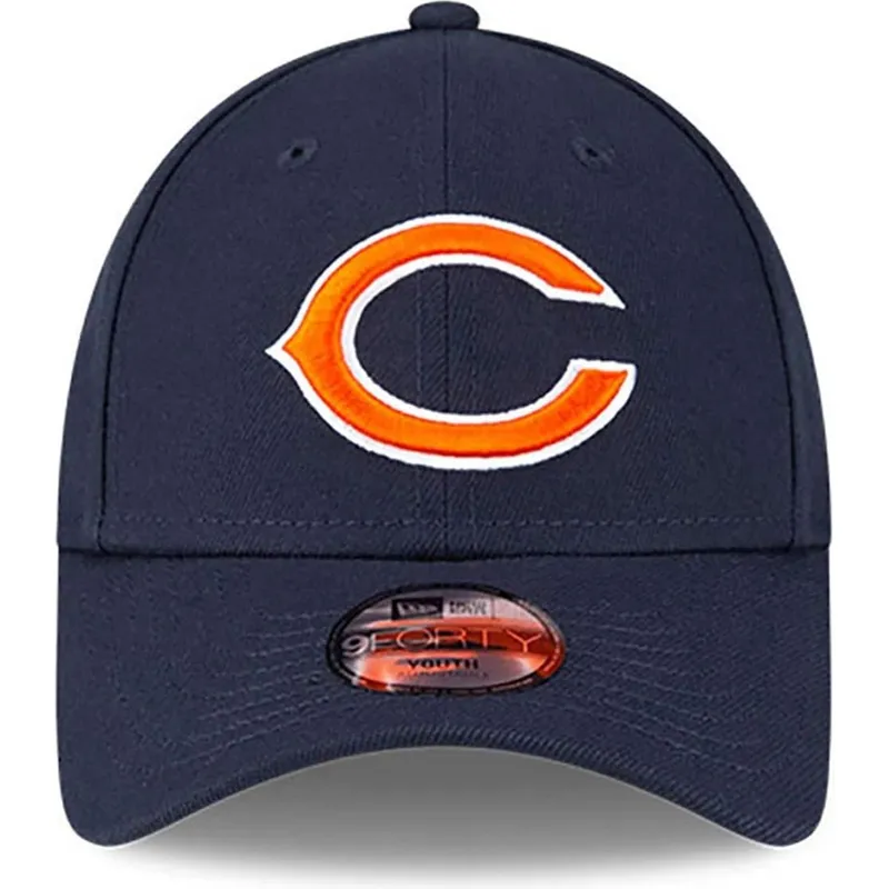 chicago-bears-nfl-new-era-9forty-the-league-justerbar-marinebla-buet-kasket-til-drenge