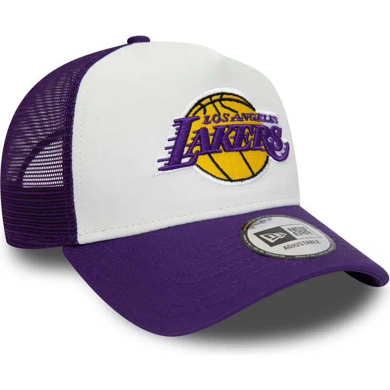 shapka-izvita-traker-mnogocveten-snapbek-a-frame-team-colour-na-los-angeles-lakers-nba-ot-new-era