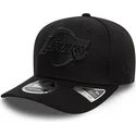 schwarze-gebogene-snapback-kappe-9fifty-stretch-snap-der-los-angeles-lakers-nba-von-new-era