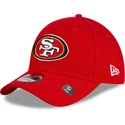 rote-verstellbare-curved-cap-9forty-the-league-team-colour-der-san-francisco-49ers-nfl-von-new-era