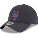 graue-verstellbare-curved-cap-9twenty-core-classic-der-new-york-mets-mlb-von-new-era