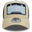 shapka-izvita-traker-bezhov-snapbek-a-frame-license-plate-na-los-angeles-ciudades-playas-ot-new-era
