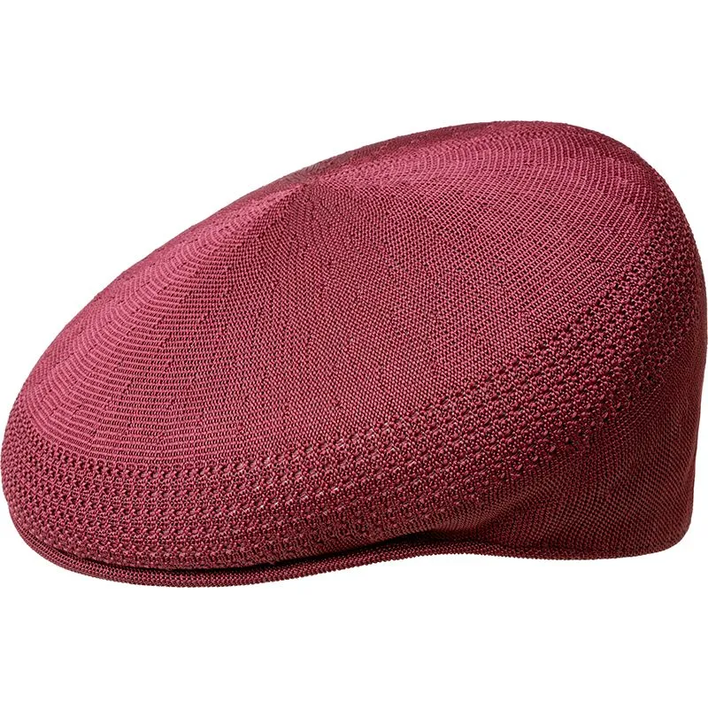 kangol-tropic-504-ventair-burgundy-maroon-flat-cap