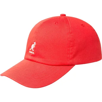 Шапка извита червена регулируема от Kangol