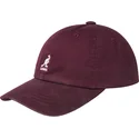 shapka-izvita-chervena-reguliruem-washed-baseball-cordovan-ot-kangol