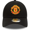 casquette-courbee-noire-ajustable-9forty-essential-manchester-united-football-club-new-era