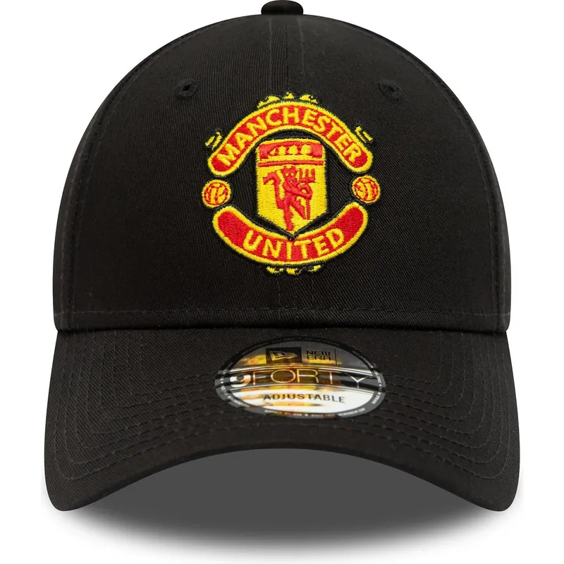 sort-justerbar-9forty-essential-kasket-fra-new-era-med-manchester-united-football-club