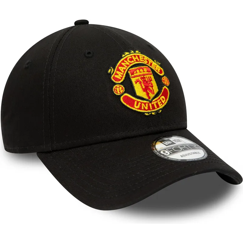 sort-justerbar-9forty-essential-kasket-fra-new-era-med-manchester-united-football-club