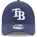 casquette-courbee-bleue-marine-ajustable-9forty-the-league-tampa-bay-rays-mlb-new-era