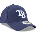 new-era-curved-brim-9forty-the-league-tampa-bay-rays-mlb-adjustable-cap-verstellbar-marineblau