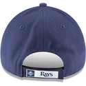 casquette-courbee-bleue-marine-ajustable-9forty-the-league-tampa-bay-rays-mlb-new-era