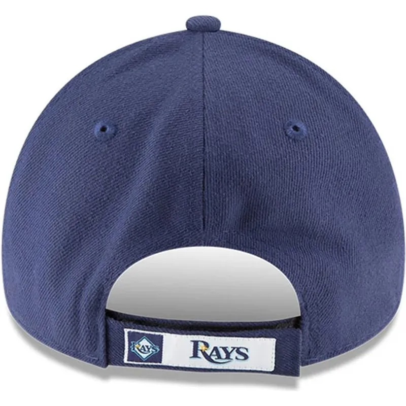 marineblaue-verstellbare-curved-cap-9forty-the-league-der-tampa-bay-rays-mlb-von-new-era