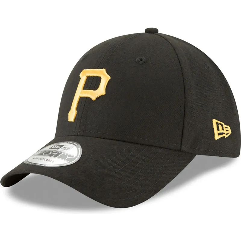 sort-justerbar-curved-kasket-9forty-the-league-fra-pittsburgh-pirates-mlb-fra-new-era