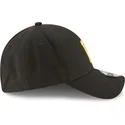 schwarze-verstellbare-gebogene-kappe-9forty-the-league-der-pittsburgh-pirates-mlb-von-new-era