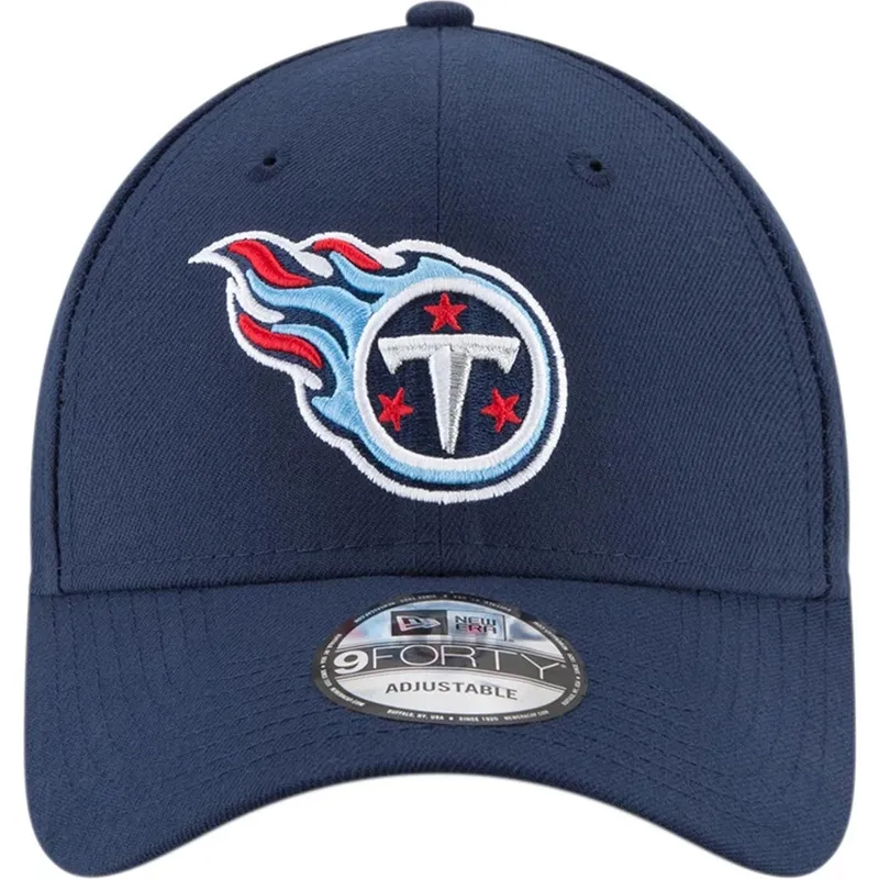 justerbar-marinebla-kurvet-kasket-9forty-the-league-fra-tennessee-titans-nfl-fra-new-era