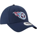 justerbar-marinebla-kurvet-kasket-9forty-the-league-fra-tennessee-titans-nfl-fra-new-era
