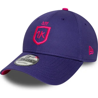 New Era Извита Периферия 9FORTY Core 1K FC Kings League Лилава Регулируема Шапка