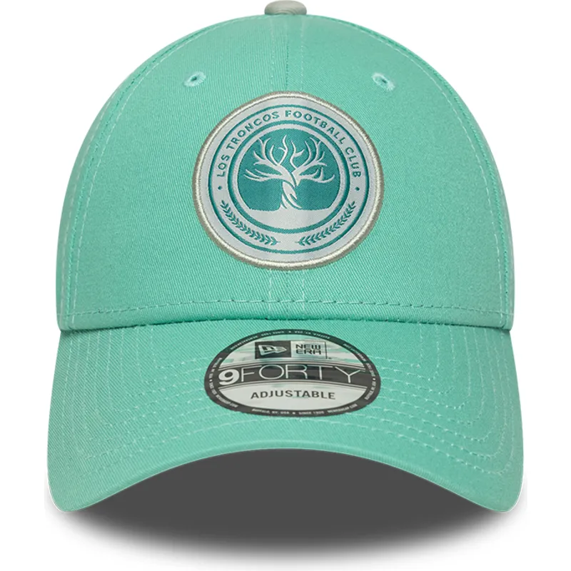 gron-justerbar-curved-kasket-9forty-core-fra-los-troncos-fc-kings-league-fra-new-era