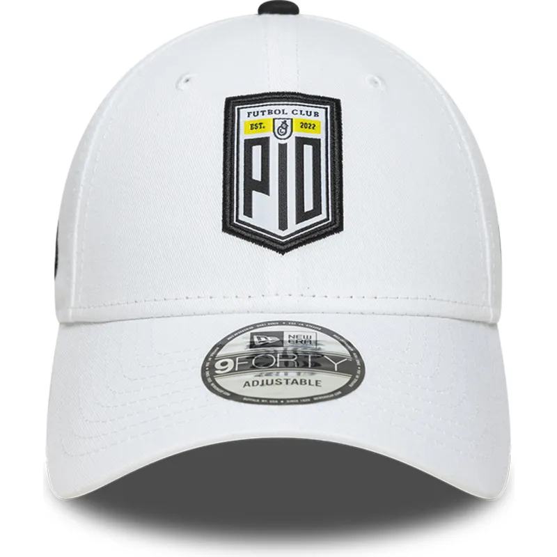 shapka-izvita-byala-reguliruem-9forty-core-na-pio-fc-kings-league-ot-new-era