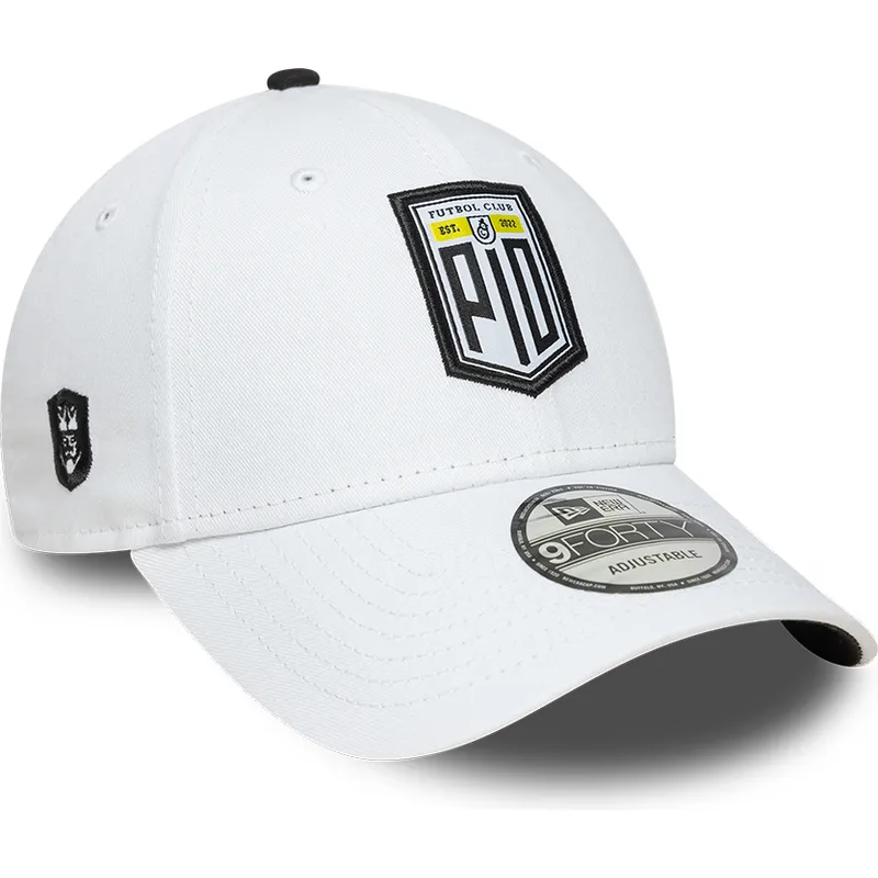 weisse-verstellbare-curved-cap-9forty-core-pio-fc-kings-league-von-new-era