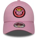 verstellbare-rosa-9forty-core-kappe-mit-gebogenem-schirm-von-porcinos-fc-kings-league-von-new-era