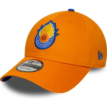 Шапка извита оранжев adjustable strap 9FORTY Core на Saiyans FC Kings League от New Era