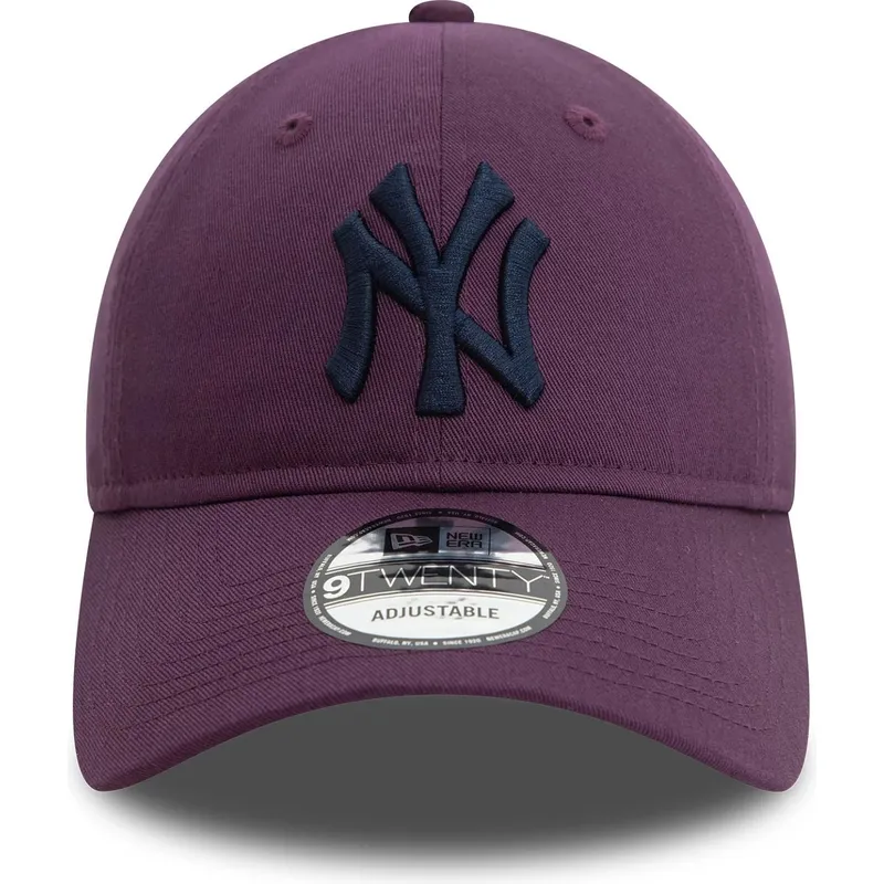 shapka-izvita-violetka-reguliruem-9twenty-league-essential-na-new-york-yankees-mlb-ot-new-era