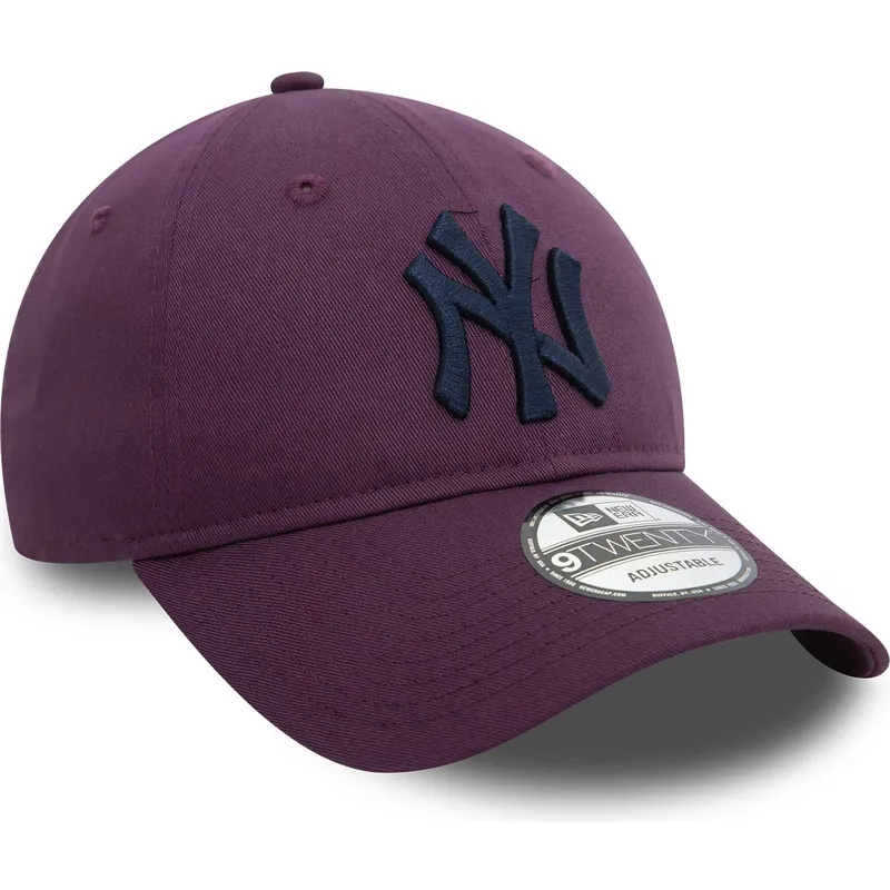 shapka-izvita-violetka-reguliruem-9twenty-league-essential-na-new-york-yankees-mlb-ot-new-era