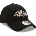 schwarze-verstellbare-gebogene-kappe-9forty-the-league-der-baltimore-ravens-nfl-von-new-era