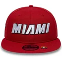 rote-flache-9fifty-statement-snapback-cap-der-miami-heat-nba-von-new-era