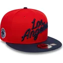 casquette-plate-rouge-et-bleue-marine-snapback-9fifty-statement-los-angeles-clippers-nba-new-era